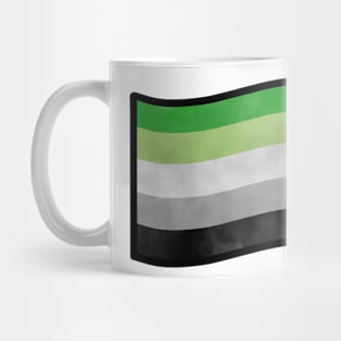 Foggy Aromantic Pride Flag Mug